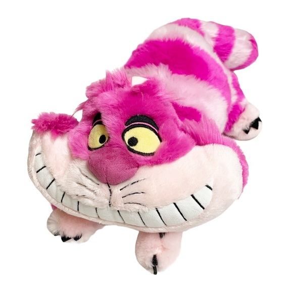 Disney Store Exclusive Cheshire Cat Plush 20” Pink Striped Vintage - Picture 7 of 7
